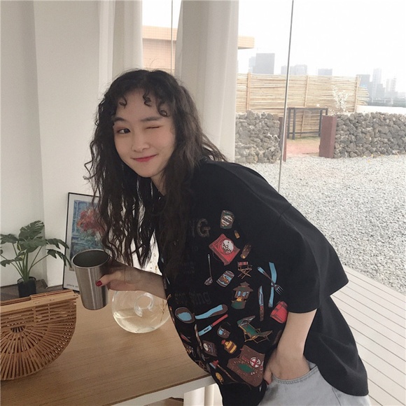 Oversize Short Sleeve Girls Tee - Picture 4 of 8